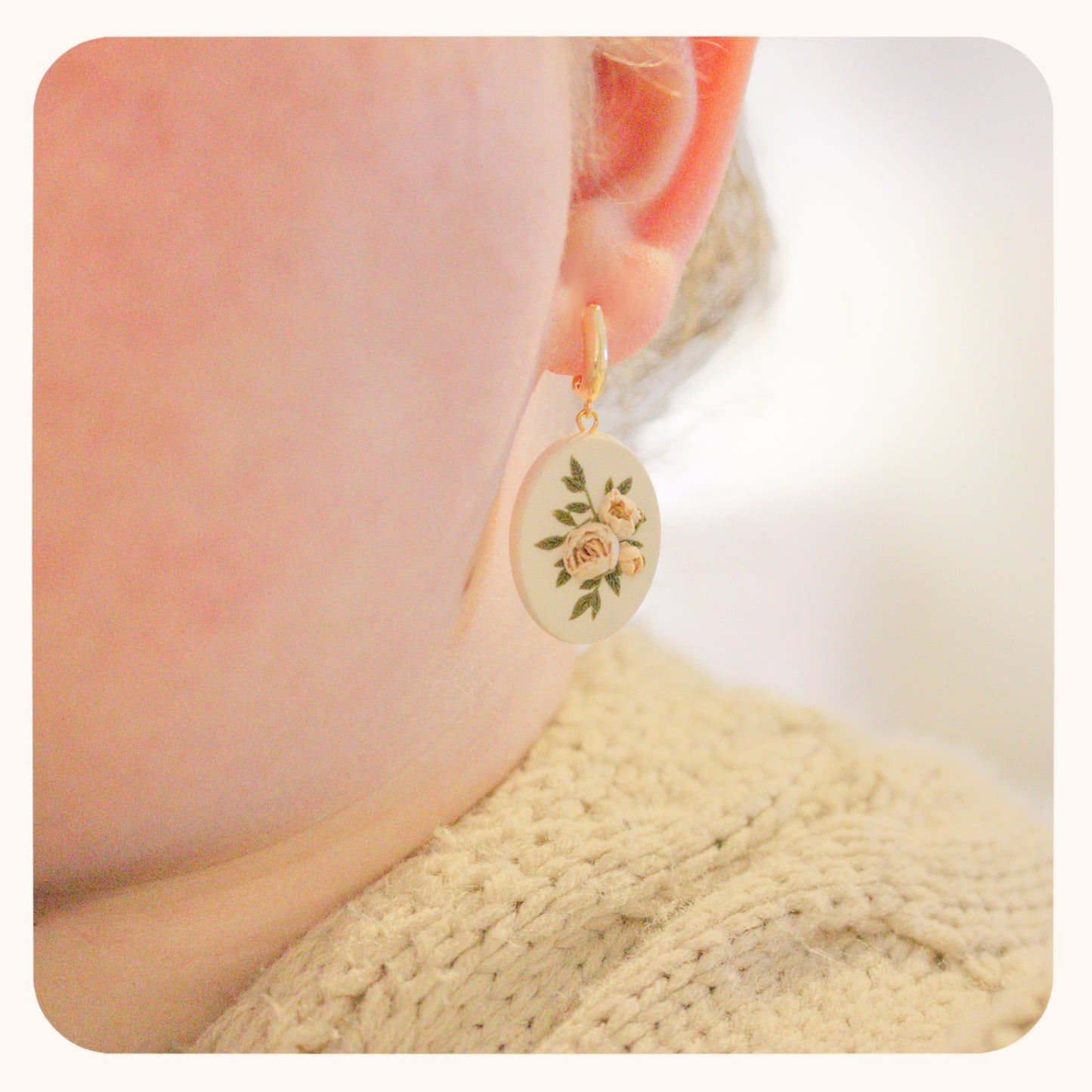 Peony Bouquet Earrings