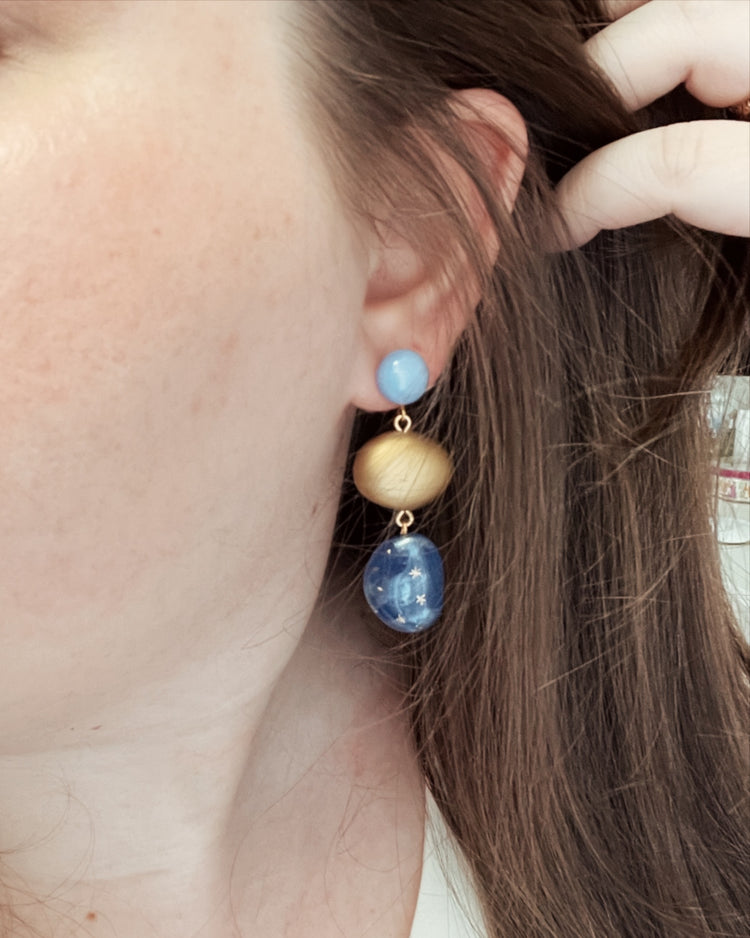 No. 18 | Celestial Pebble Earrings