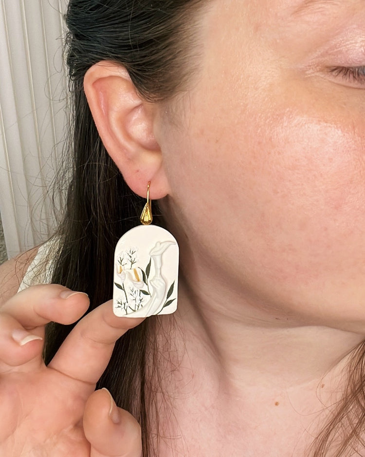 Lily Goddess Earrings | Grecian Series