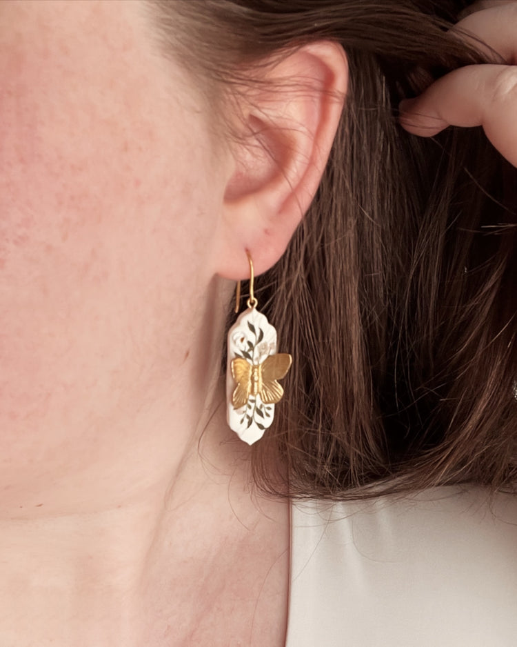08 | Butterfly + Foxglove Earrings