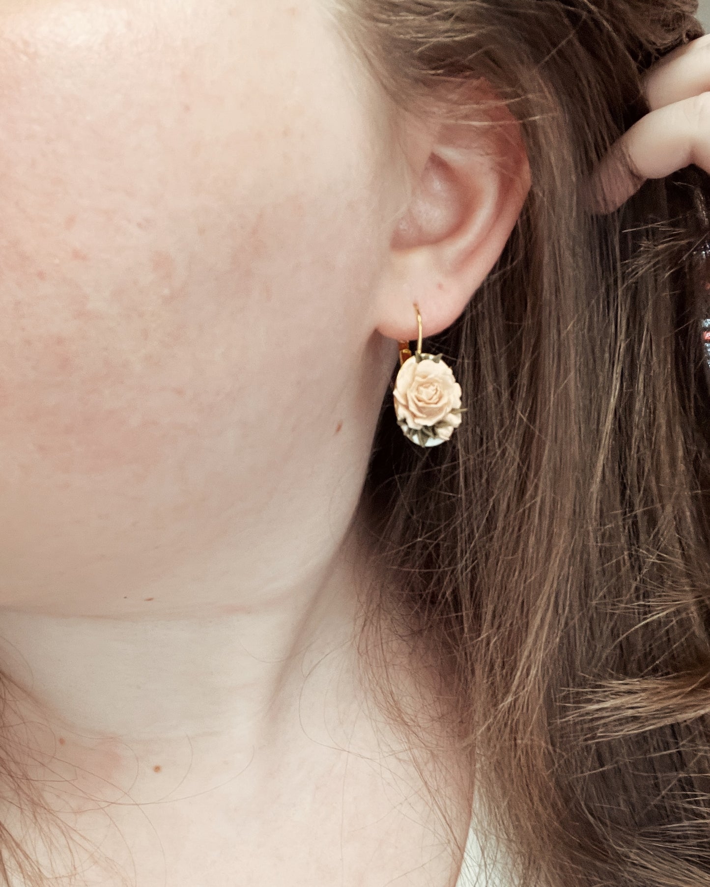 04 | Pink Peony Earrings