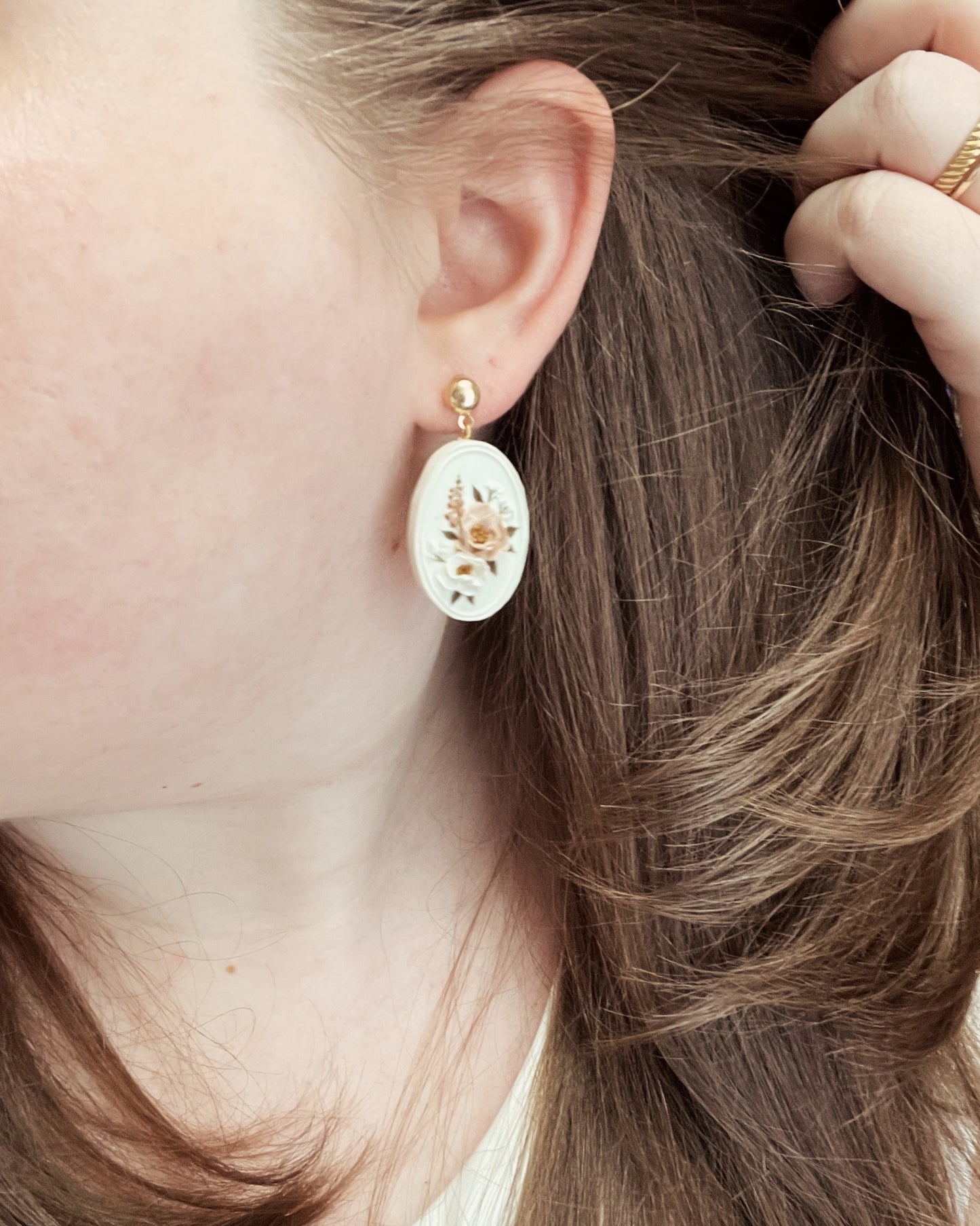 09 | Peony + Foxglove Bouquet Earrings