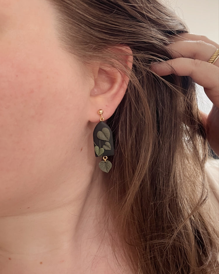 Philodendron Earrings