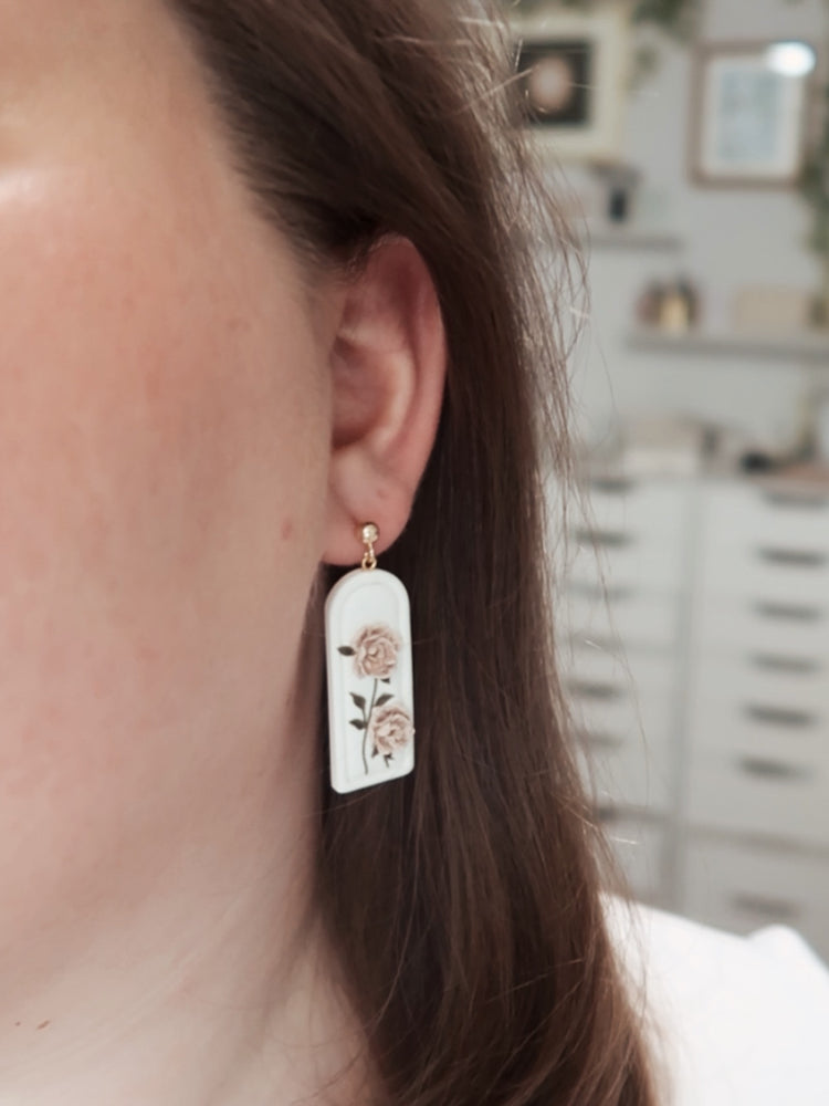 Peony Garden Earrings | June 2024