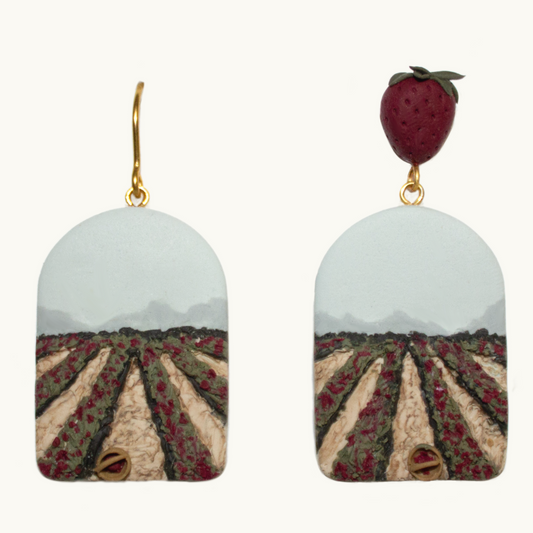 Strawberry Field Earrings | June 2024