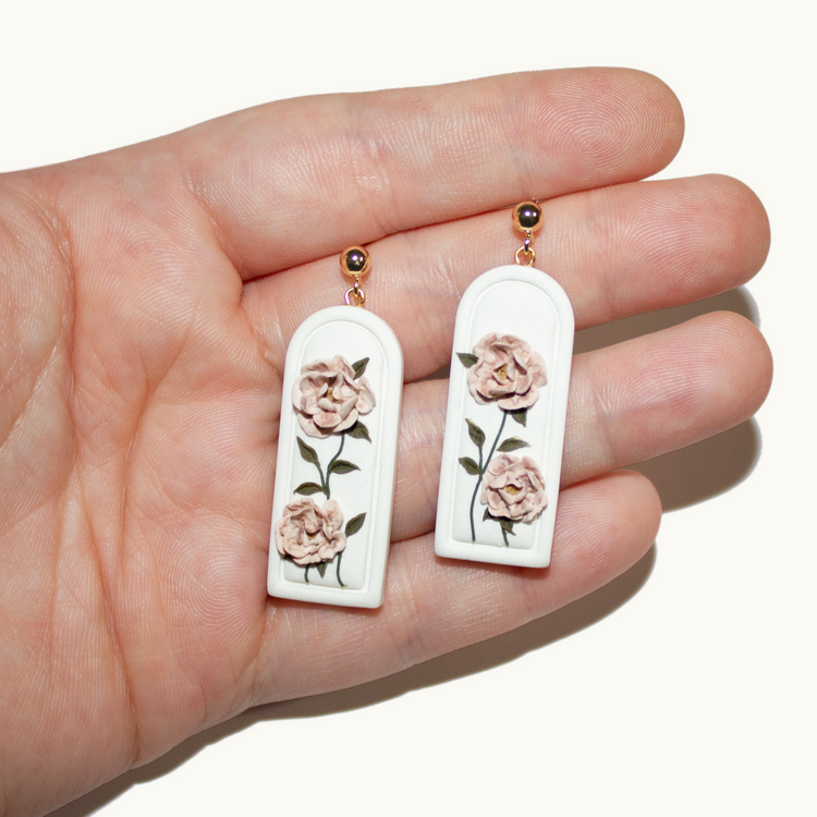 Peony Garden Earrings | June 2024