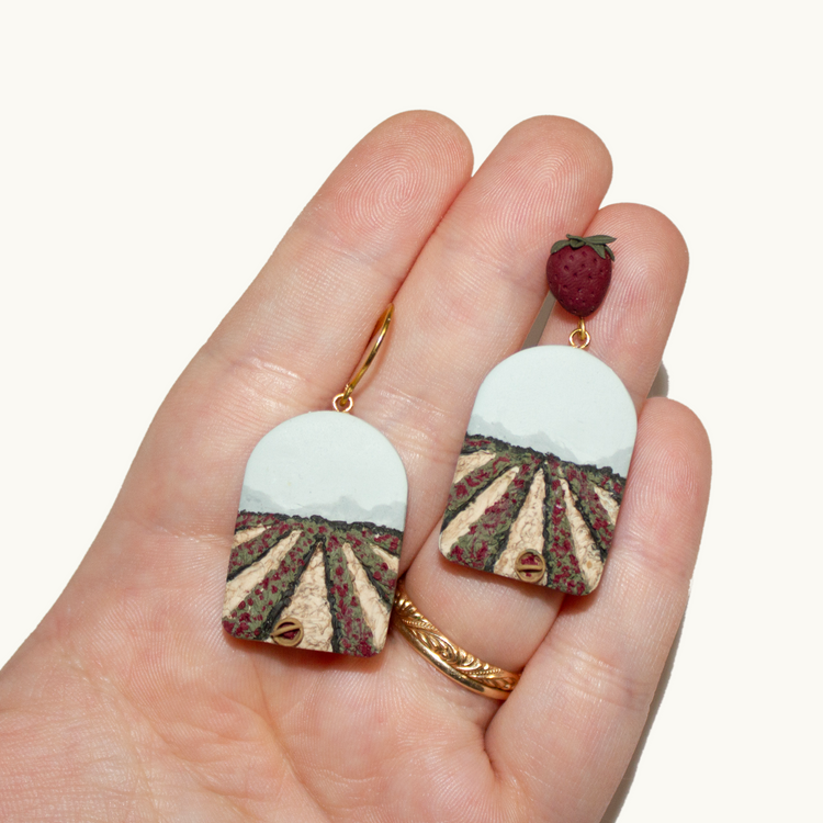 Strawberry Field Earrings | June 2024