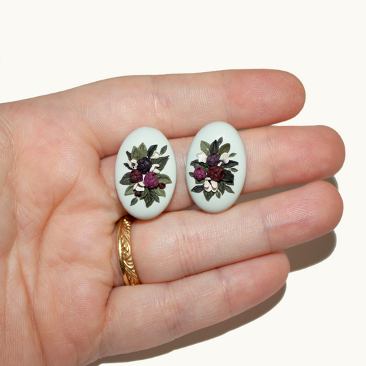 Berry Bouquet Stud Earrings | June 2024