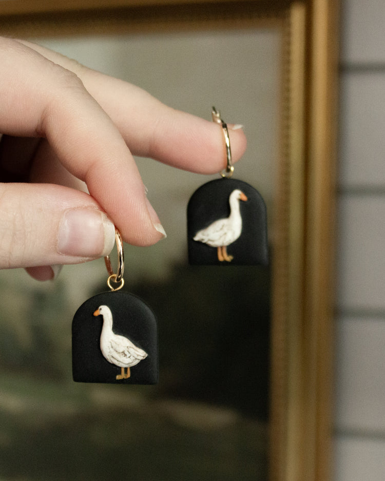 Little Duckling | Hand Sculpted Earrings