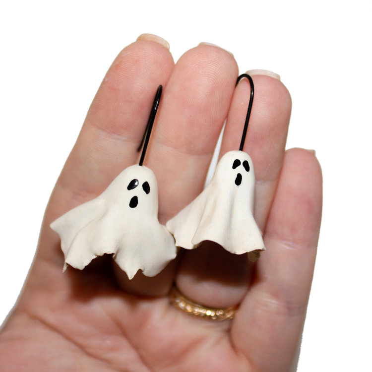 Floating Ghosts | Hand Sculpted Earrings