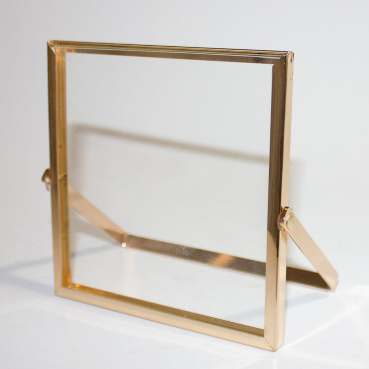 Custom Bouquet Frame | Gold Square