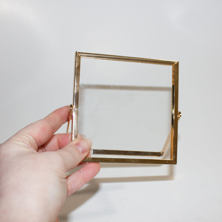 Custom Bouquet Frame | Gold Square