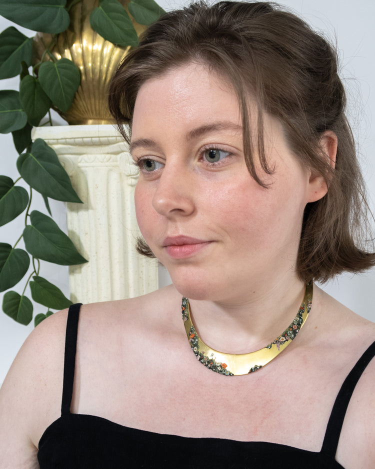 Vintage Brass Choker, Re-imagined | Winding Ivy No. 13