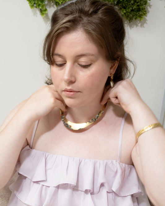 Vintage Brass Choker, Re-imagined | Winding Ivy No. 13