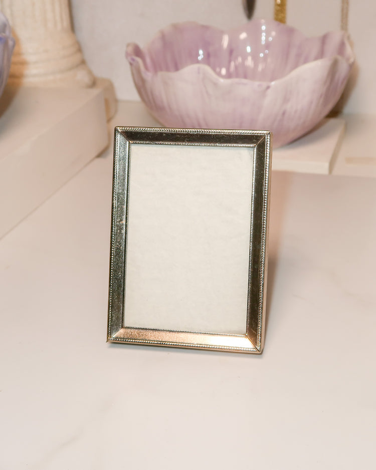 Vintage Mini Ornate Champagne- toned Frame | Custom Bouquet Spot