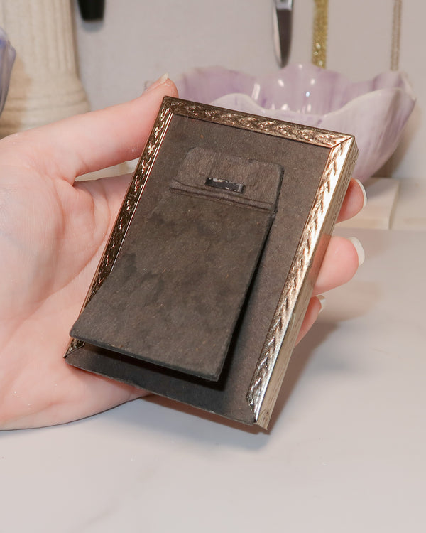 Vintage Mini Ornate Champagne- toned Frame | Custom Bouquet Spot