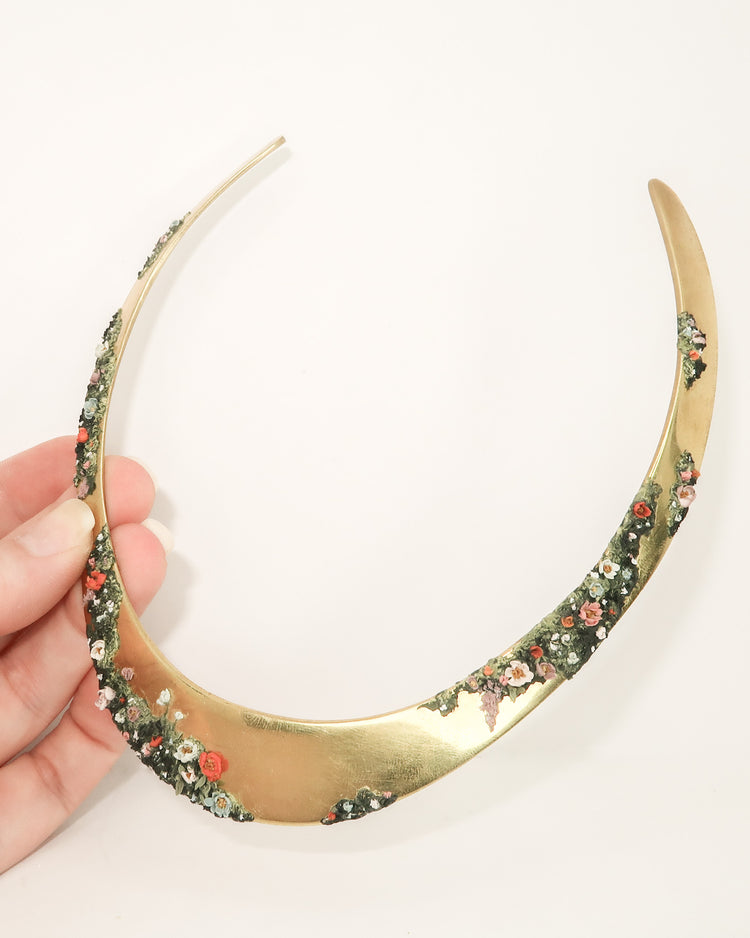 Vintage Brass Choker, Re-imagined | Winding Ivy No. 13