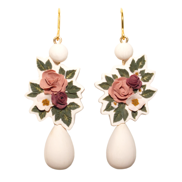 No. 9 | Beaded Bouquet Earrings
