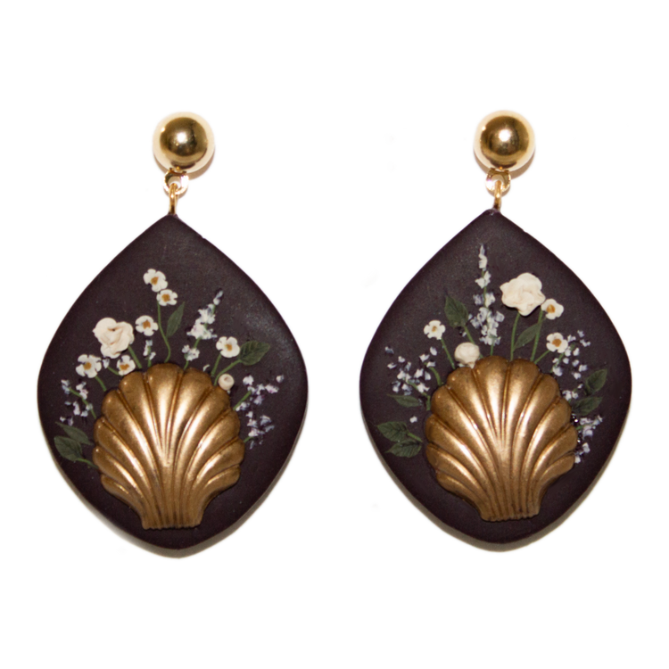 No. 13 | Shell Bouquet Earrings
