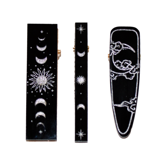 No. 3 | Silver Celestial Clip Set
