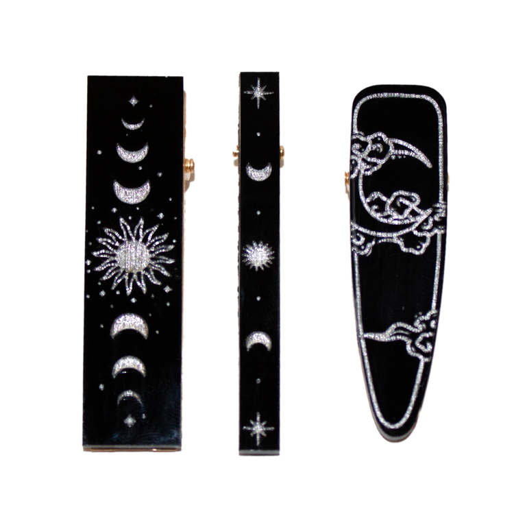 No. 3 | Silver Celestial Clip Set