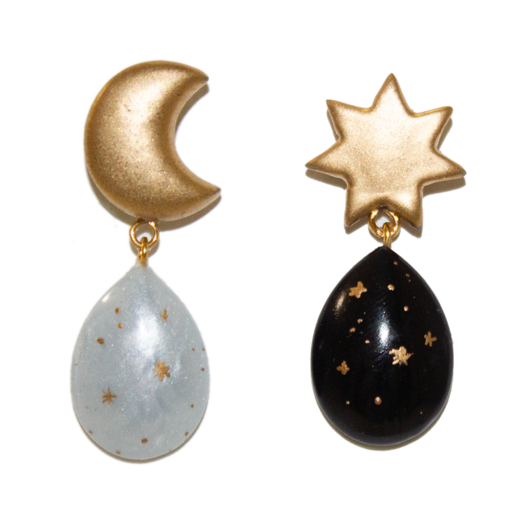 No. 12 | Mismatched Day/Night Earrings