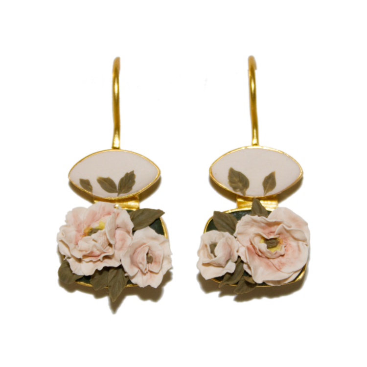 No. 2 | 2 Tiered Peony Earrings