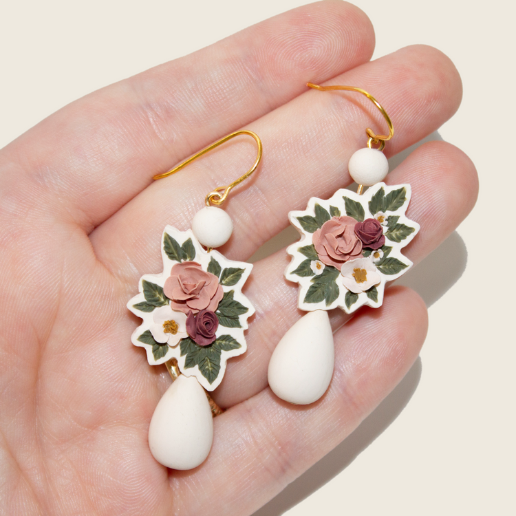 No. 9 | Beaded Bouquet Earrings