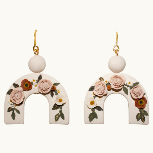Boho Rose Arch Earrings