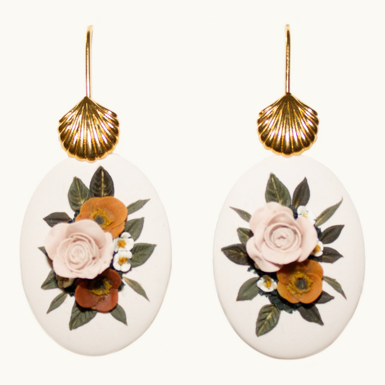 Boho Rose Bouquet Earrings