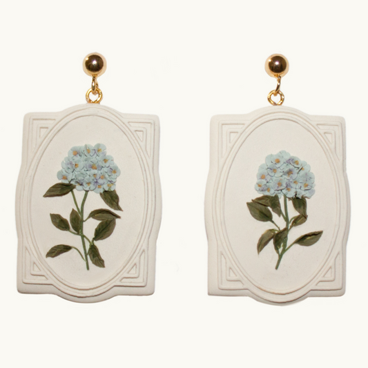 Vintage Hydrangea Earrings