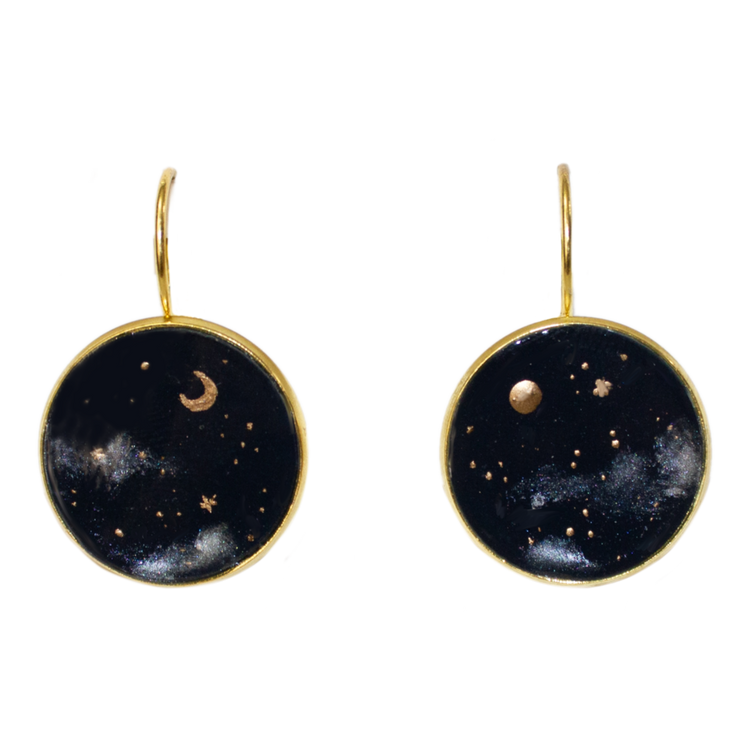 No. 4 | Gold Night Sky Earrings