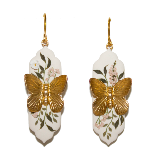 08 | Butterfly + Foxglove Earrings