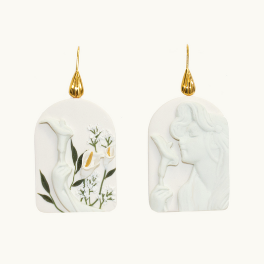 Lily Goddess Earrings | Grecian Series