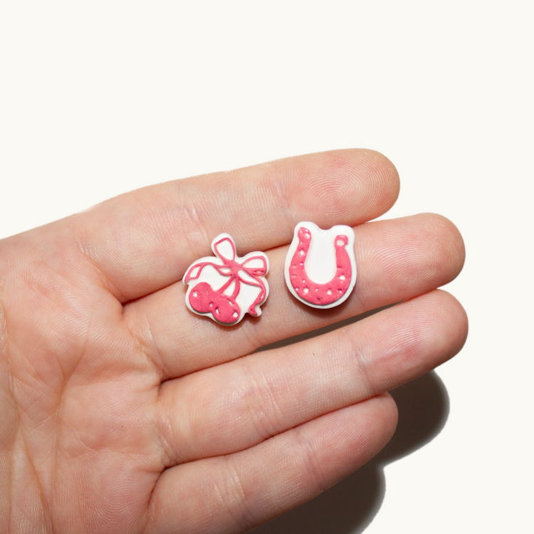 Pink Pony Earring Set  | July 2024