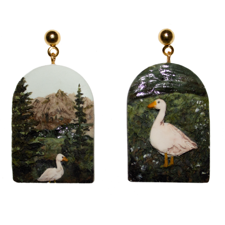 A Ducks Journey | Hand Sculpted Earrings