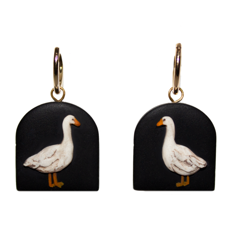 Little Duckling | Hand Sculpted Earrings