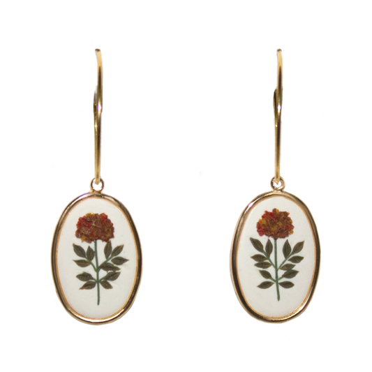 Floral Medalion | Hand Sculpted Earrings