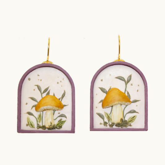 Berry Mushroom Earrings