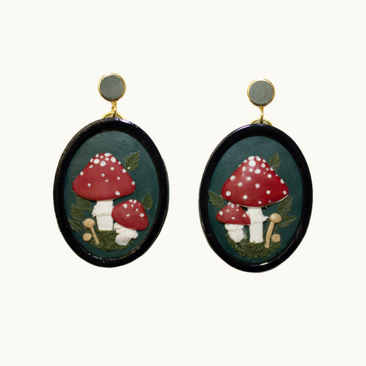 Mushroom Forest Earrings