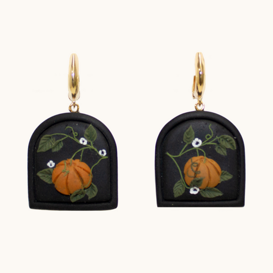 06- Pumpkin Patch Earrings | Black
