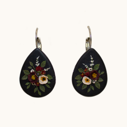 23- Embedded Berry Bouquet Earrings