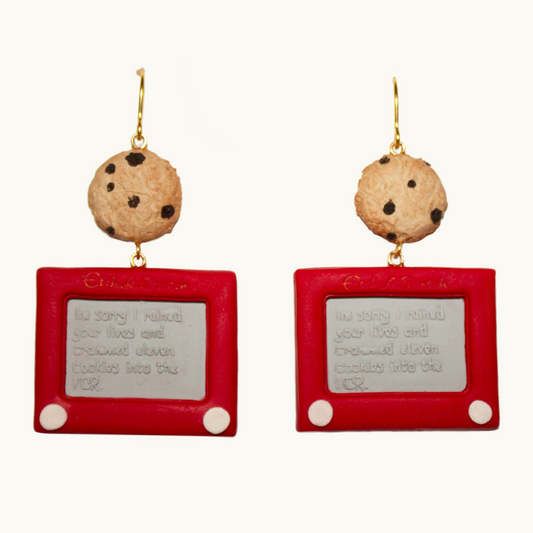 Elf Etch-A-Sketch Earrings