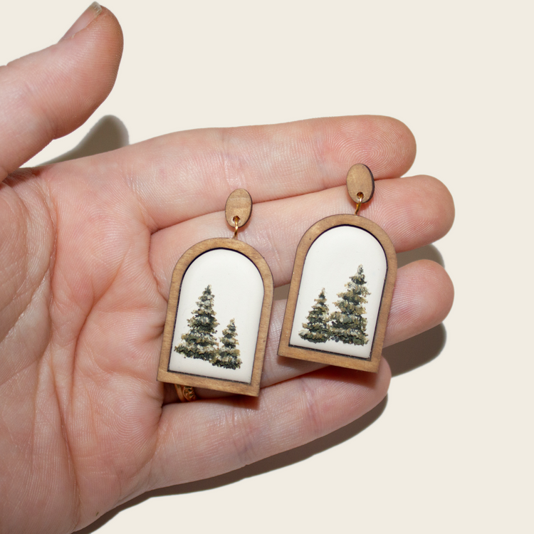 Framed Tree Farm Earrings