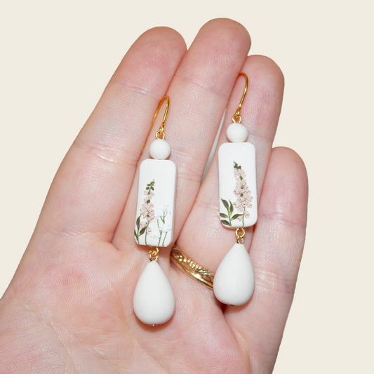10 | Beaded Foxglove Earrings