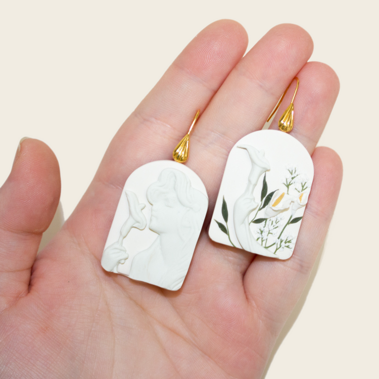 Lily Goddess Earrings | Grecian Series