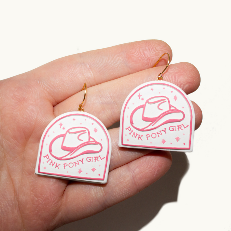 Pink Pony Earring Set  | July 2024