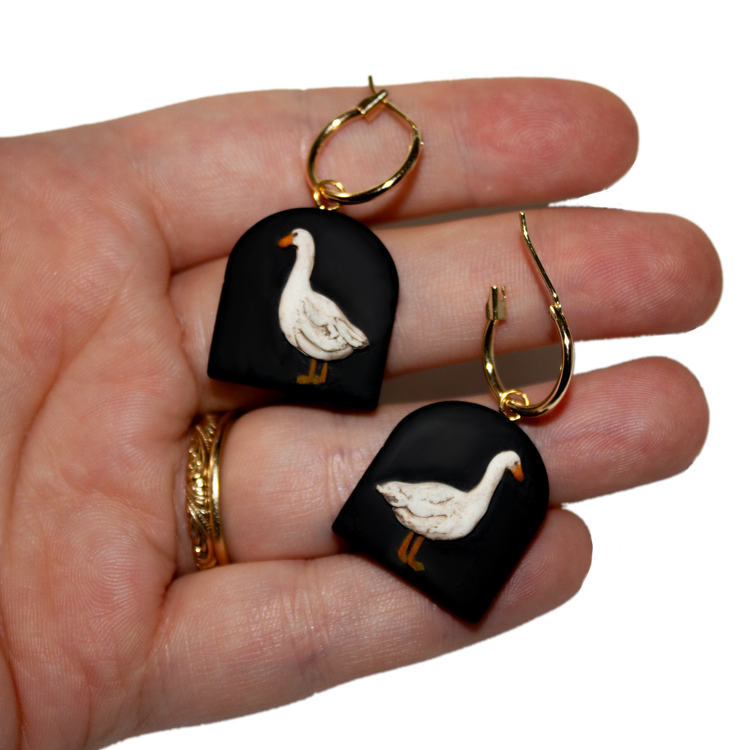 Little Duckling | Hand Sculpted Earrings