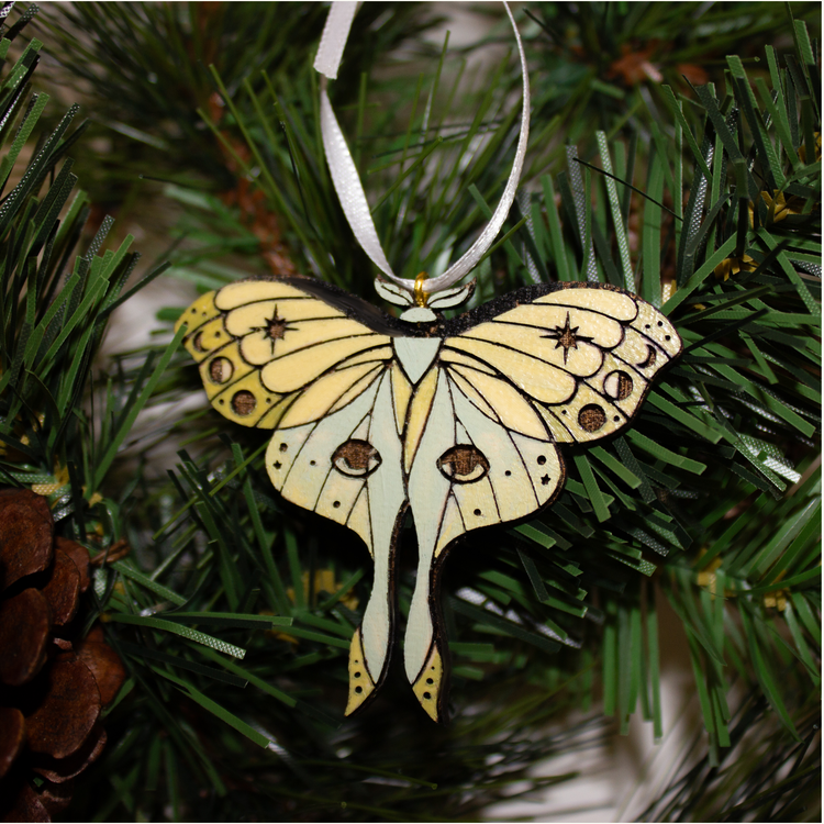 Painted Moth Ornament