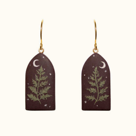 Midnight Fern Earrings